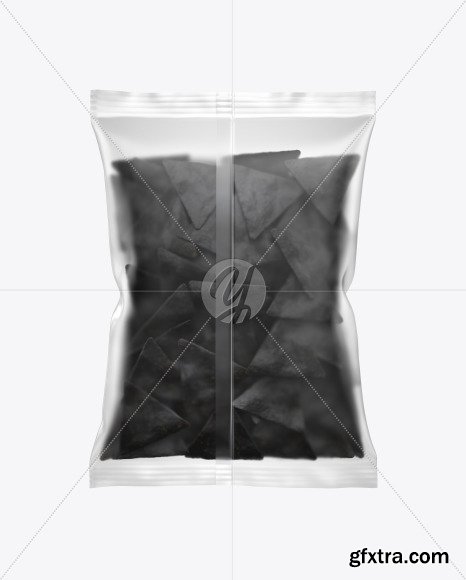 Matte Bag With Black Nachos Mockup 55940