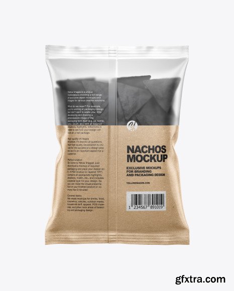 Matte Bag With Black Nachos Mockup 55940