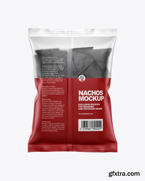 Matte Bag With Black Nachos Mockup 55940