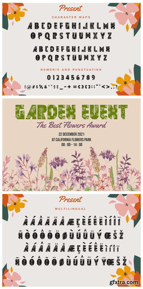 Flower Garden Font