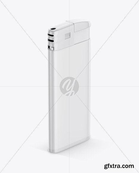 Glossy Plastic Lighter Mockup 55393