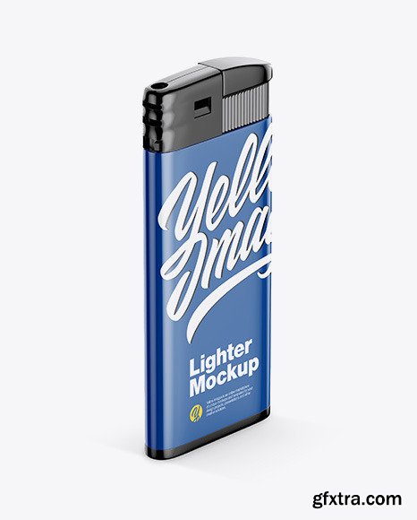 Glossy Plastic Lighter Mockup 55393