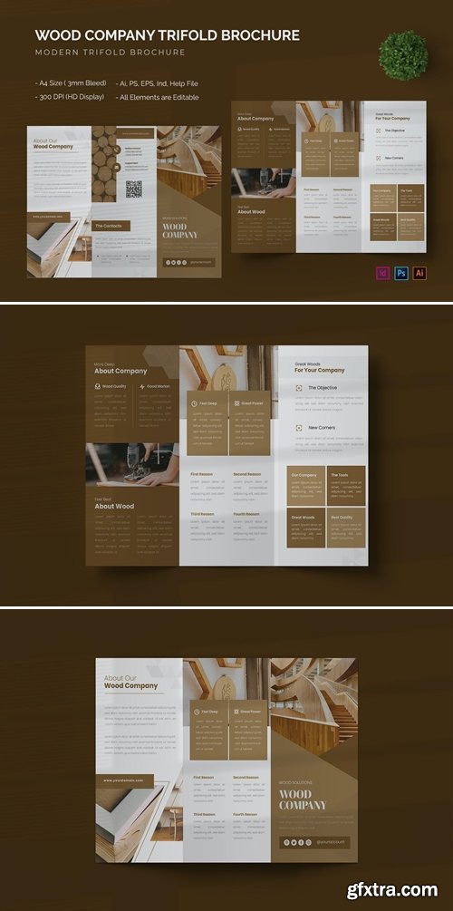 Wood Company - Trifold Brochure