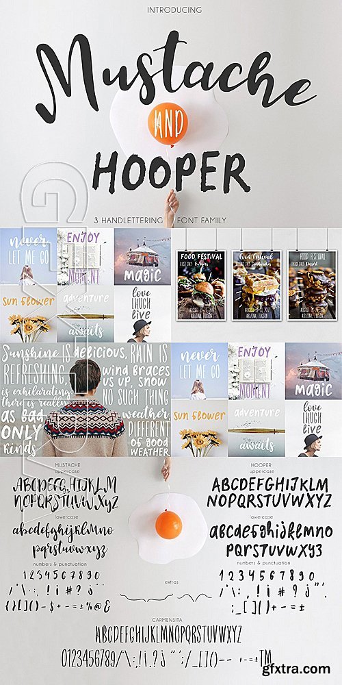 Mustache Pack [3 Fonts] 1253121