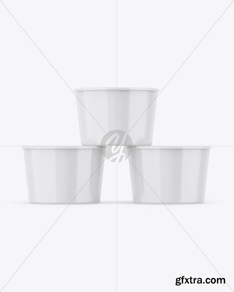 Three Glossy Cups Mockup 55893