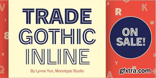 Trade Gothic Inline Font Family - 5 Fonts