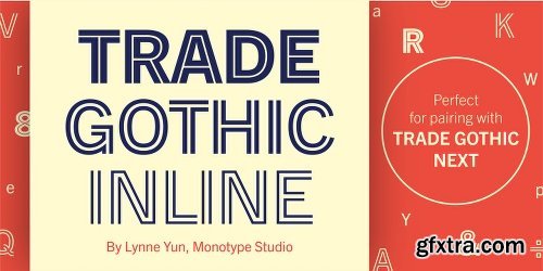 Trade Gothic Inline Font Family - 5 Fonts