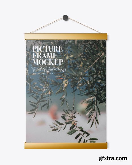 Metallic Picture Frame Mockup 55866