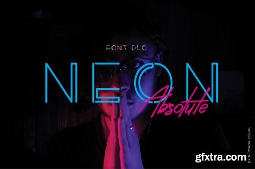 Neon Absolute Duo Font Family - 3 Fonts