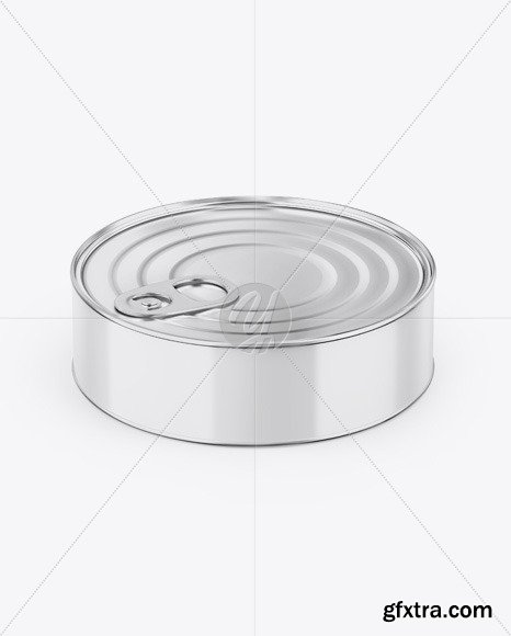 Metallic Can W/ Glossy Label Mockup 55912