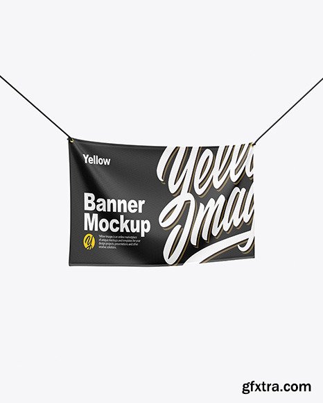 Textile Fabric Banner Mockup 55838