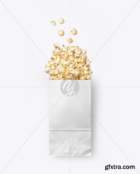 Paper Package w/ Popcorn Mockup 55873