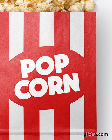 Paper Package w/ Popcorn Mockup 55873