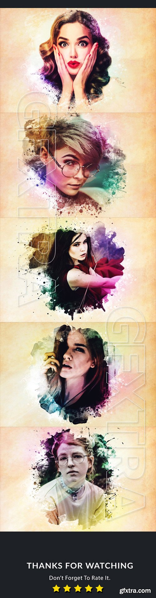 GraphicRiver - Watercolor Photoshop PSD Template 34547804