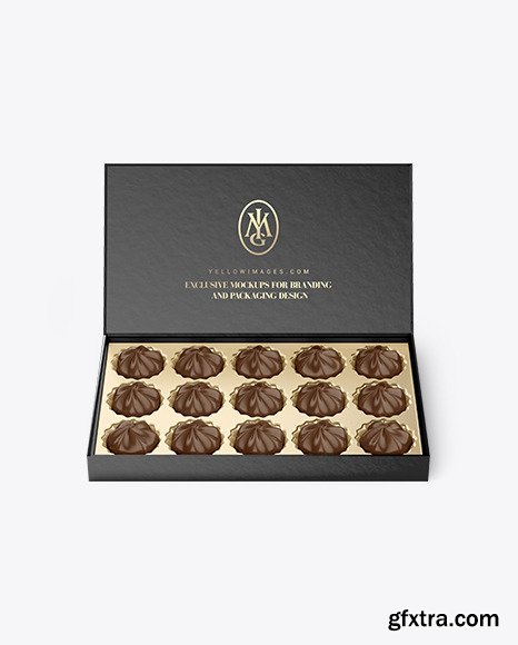 Box of Chocolate Sweets Mockup 88300