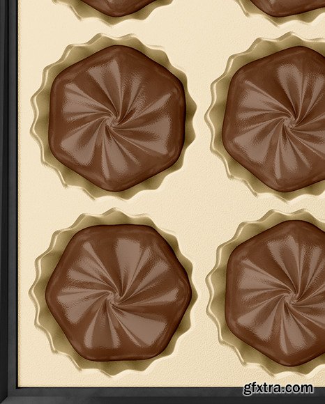 Box of Chocolate Sweets Mockup 88087