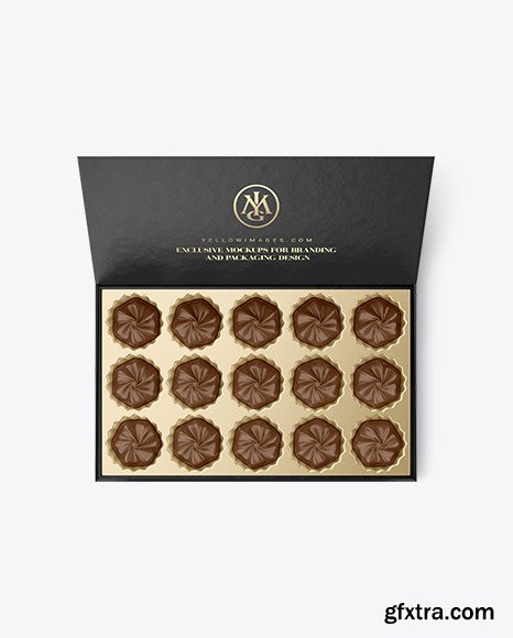 Box of Chocolate Sweets Mockup 88087