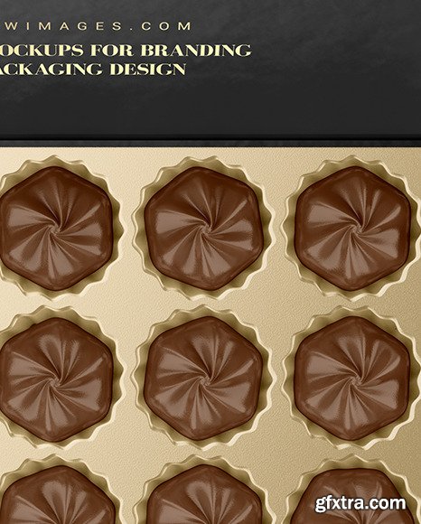 Box of Chocolate Sweets Mockup 88087