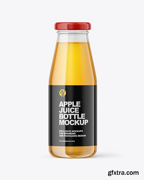 Apple Juice Bottle Mockup 88076