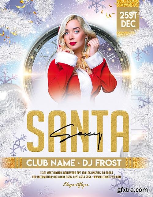 Sexy Santa  Premium PSD Flyer Template