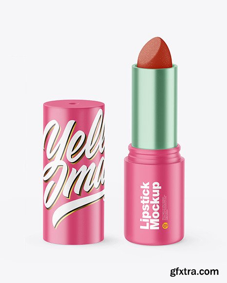 Opened Matte Lipstick Mockup 87979