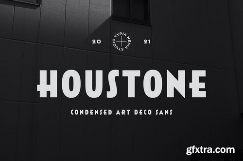 Houstone - Bold Condensed Art Deco Sans Serif