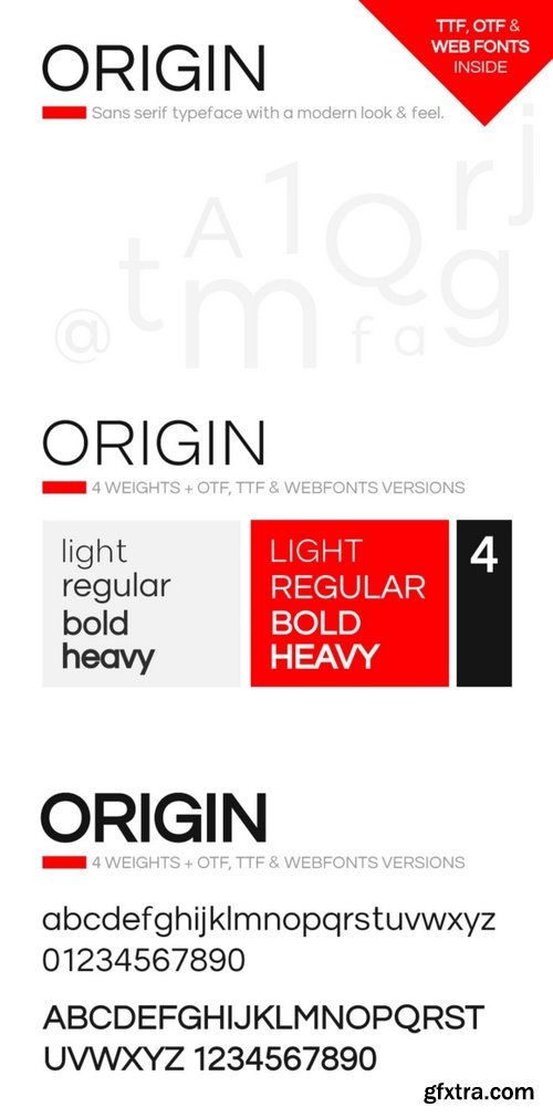 ORIGIN - Modern Typeface + Web Fonts 102487