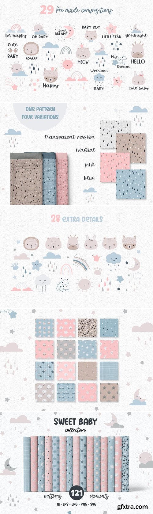 Sweet Baby Collection - Patterns and Elements