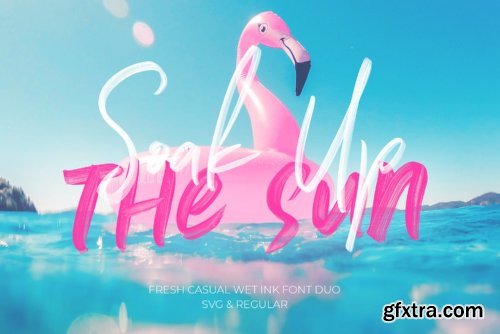 Soak Up The Sun Duo Font Family - 4 Fonts