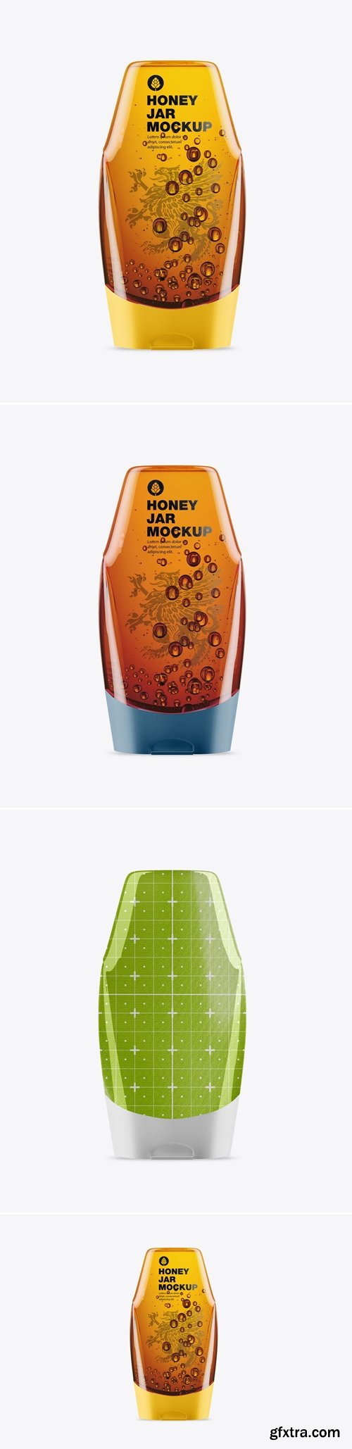 Honey Glass Jar Mockup