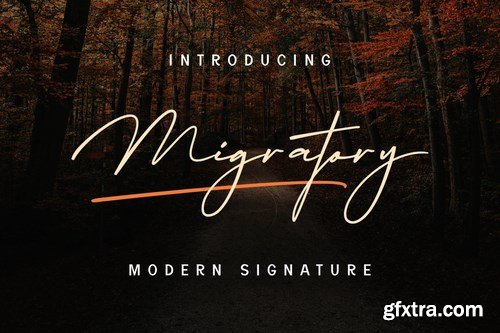 Migratory - Modern Signature Font