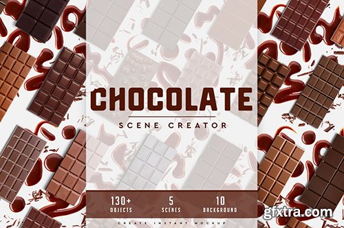 CreativeMarket - Chocolate Scene Creator #01 4473209