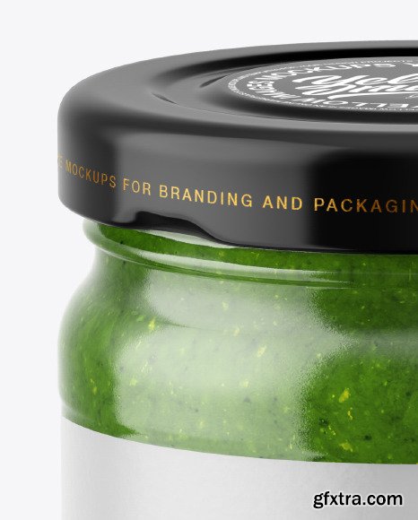 Pesto Sauce Jar Mockup 56342