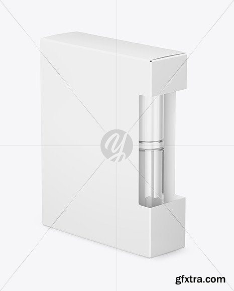 Box with Cosmetic Bottle Mockup 55810