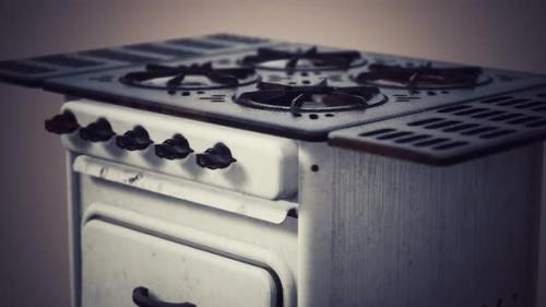 Videohive - Old Vintage Retro Stile Gas Stove - 35259418 - 35259418