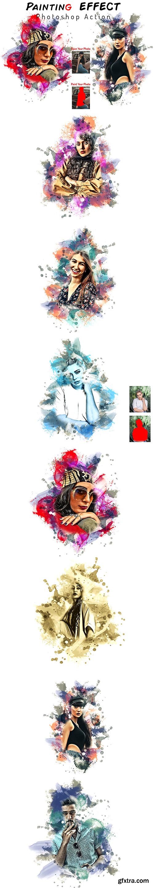 CreativeMarket - Painting Effect Photoshop Action 6778360