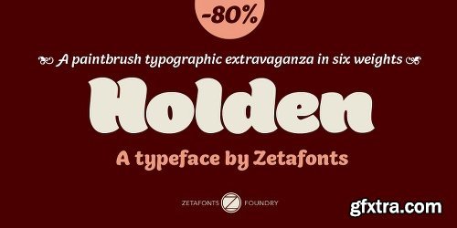 Holden Font Family - 12 Fonts