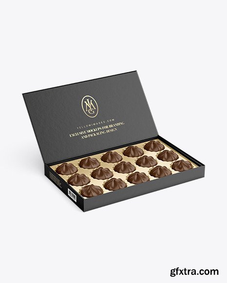 Box of Chocolate Sweets Mockup 88294