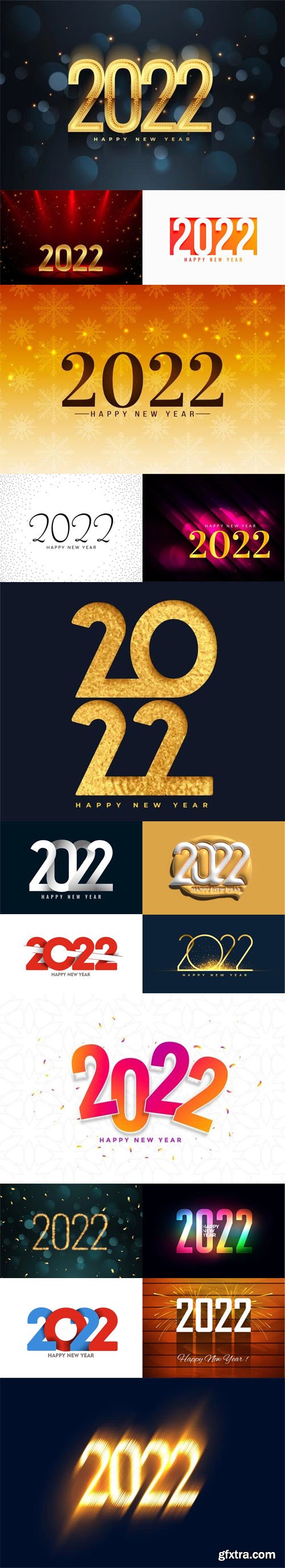 10+ Creative 2022 Text Vector Templates Vol.2