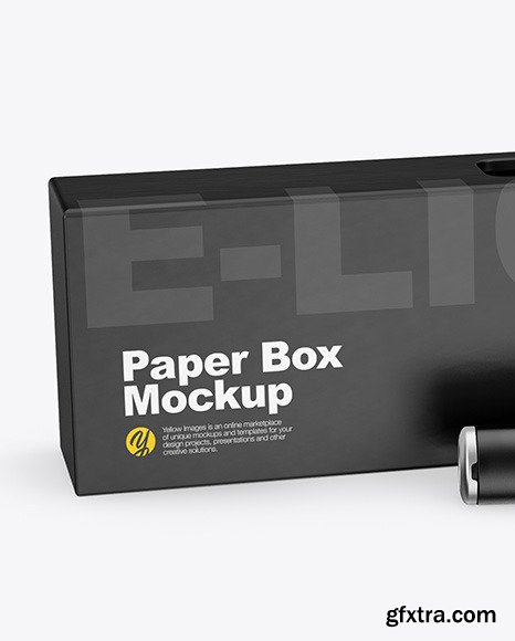 Opened Box w/ Vape Pen Mockup 55857