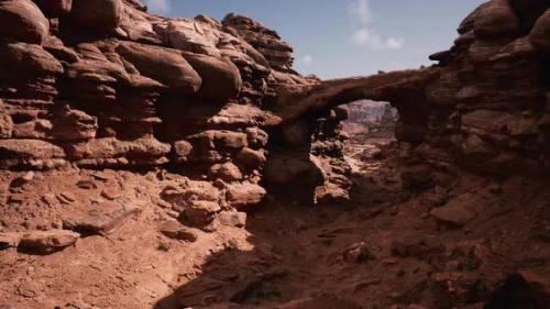 Videohive - Red Stone Arch in Grand Canyon Park - 35266745 - 35266745