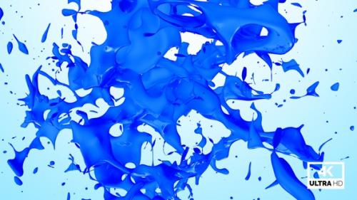 Videohive - Abstract Blue Paint Splash V5 - 35267037 - 35267037