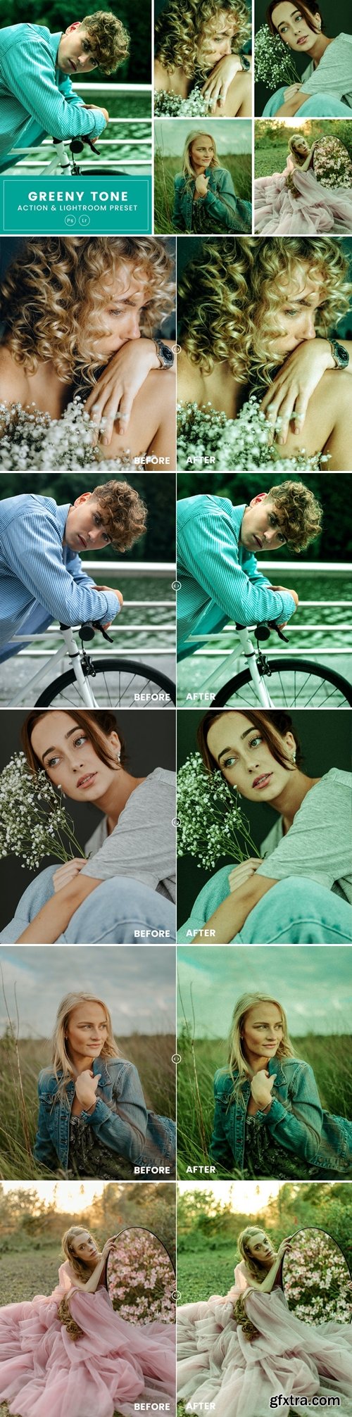 Greeny Tone Action & Lightrom Presets