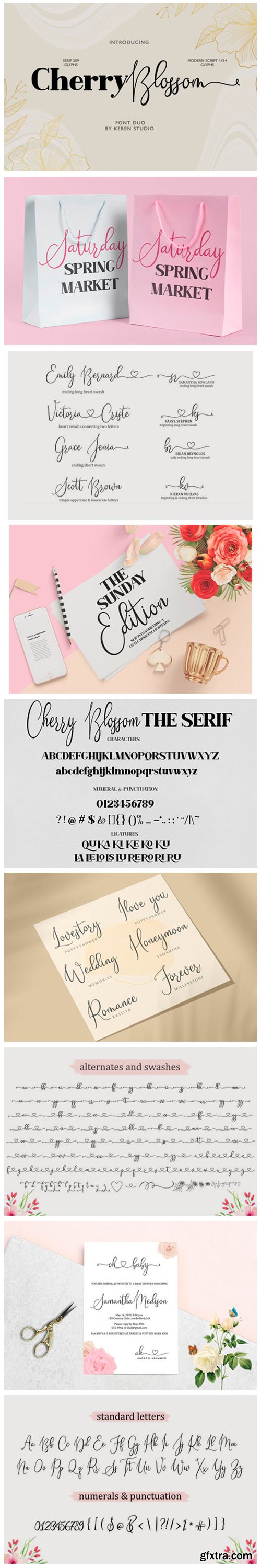 Cherry Blossom Font