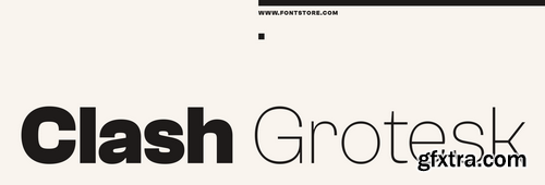 Clash Grotesk Display Font Family - 6 Fonts