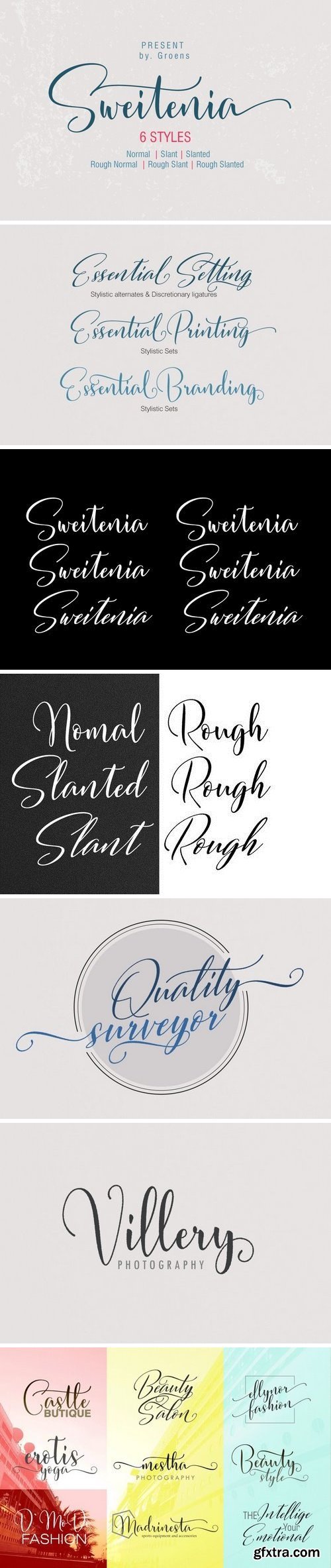 Sweitenia Font Family - 6 Fonts