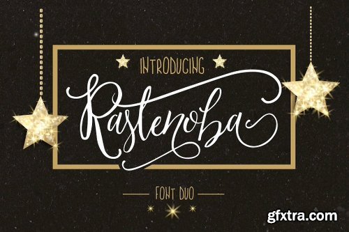 Rastenoba Script Font Family - 2 Fonts