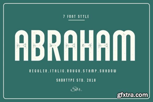 Abraham Family Font Family - 7 Fonts