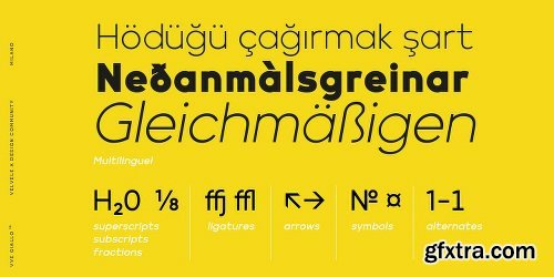 VVE Giallo Font Family - 16 Fonts