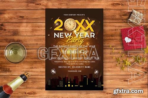 New Years Party Flyer 8UVD22D